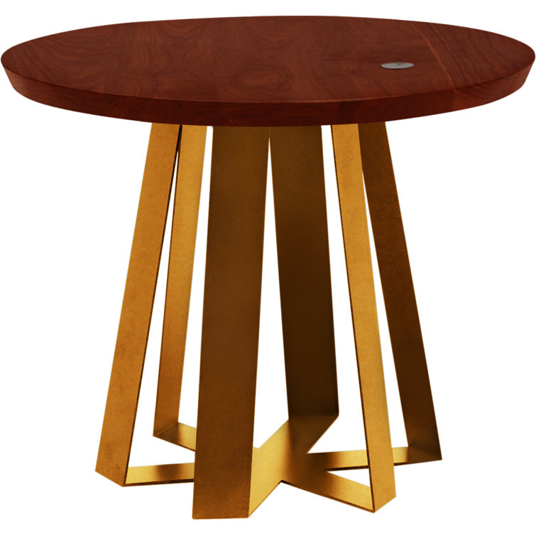 Scandinavian Modern 42" Round Walnut Dining Table
