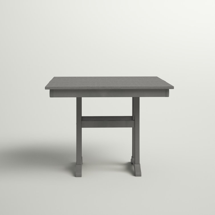 Slate Grey POLYWOOD Farmhouse 37" Outdoor Dining Table