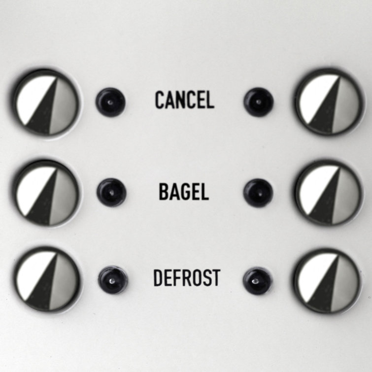 Ivory Stainless Steel 4-Slice Toaster with Wide Slots