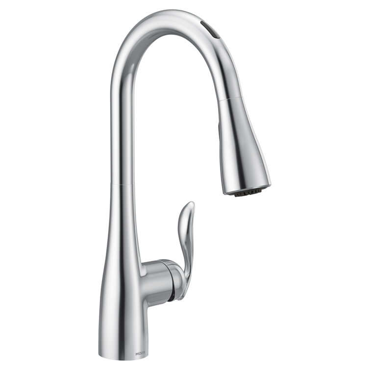 Chrome Transitional Pull-Out Spray Kitchen Faucet