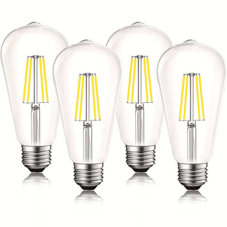 Vintage Clear Glass Dimmable LED Edison Bulbs Set