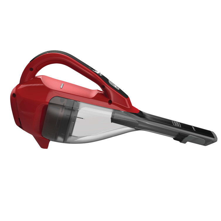 Chili Red Cordless Bagless Handheld Vacuum Cleaner with Lithium Ion Battery