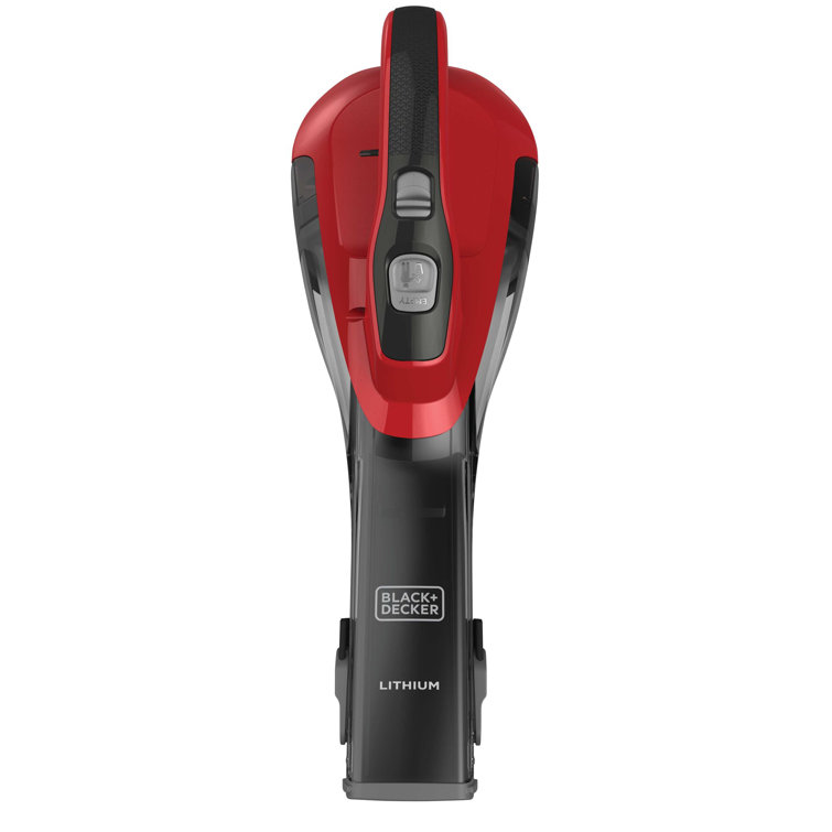 Chili Red Cordless Bagless Handheld Vacuum Cleaner with Lithium Ion Battery