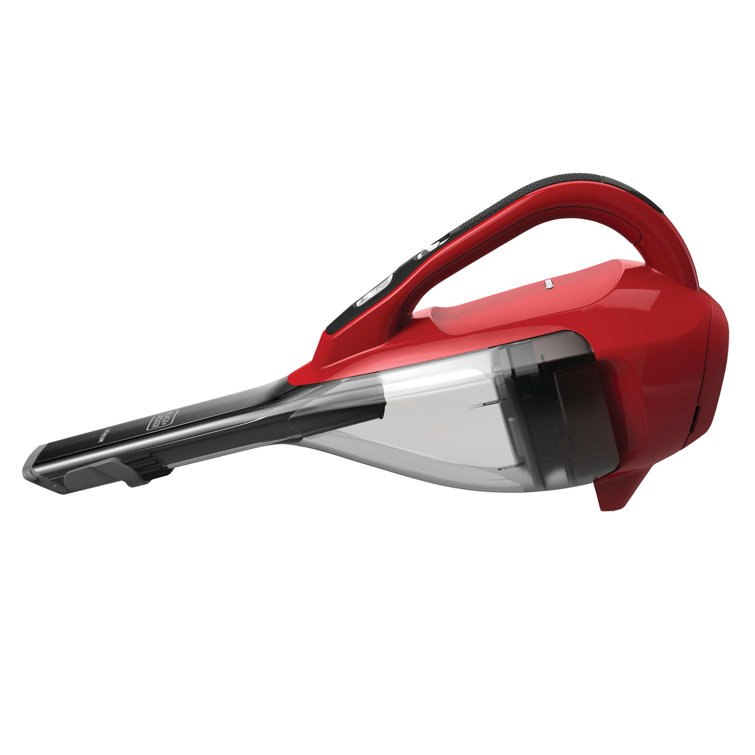 Chili Red Cordless Bagless Handheld Vacuum Cleaner with Lithium Ion Battery