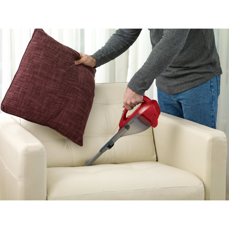 Chili Red Cordless Bagless Handheld Vacuum Cleaner with Lithium Ion Battery