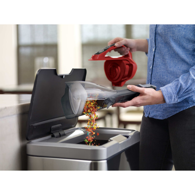 Chili Red Cordless Bagless Handheld Vacuum Cleaner with Lithium Ion Battery