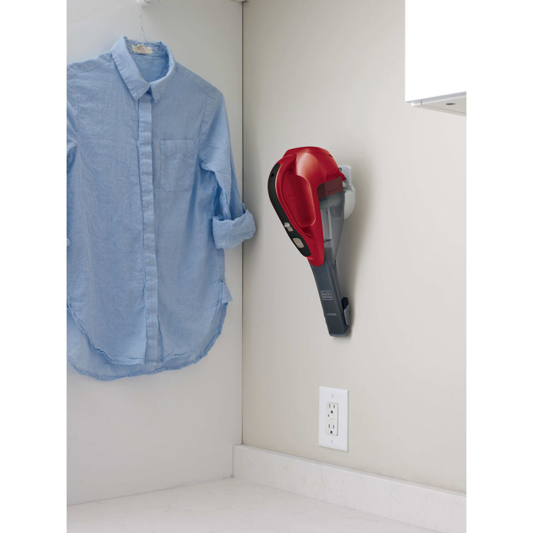 Chili Red Cordless Bagless Handheld Vacuum Cleaner with Lithium Ion Battery