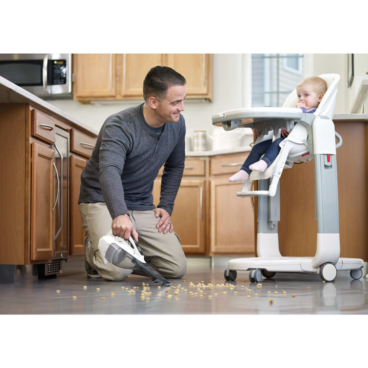 Powder White Cordless Handheld Vacuum with Foam Filter