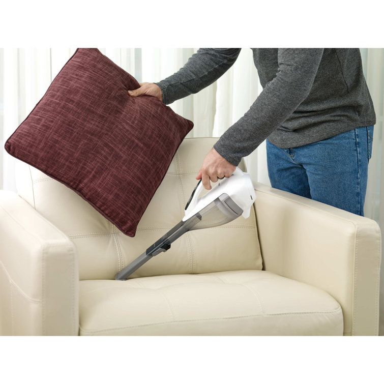 Powder White Cordless Handheld Vacuum with Foam Filter