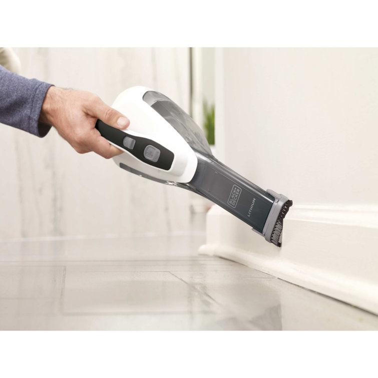 Powder White Cordless Handheld Vacuum with Foam Filter