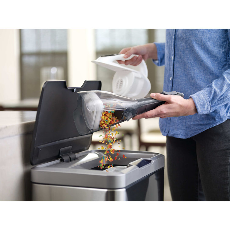 Powder White Cordless Handheld Vacuum with Foam Filter
