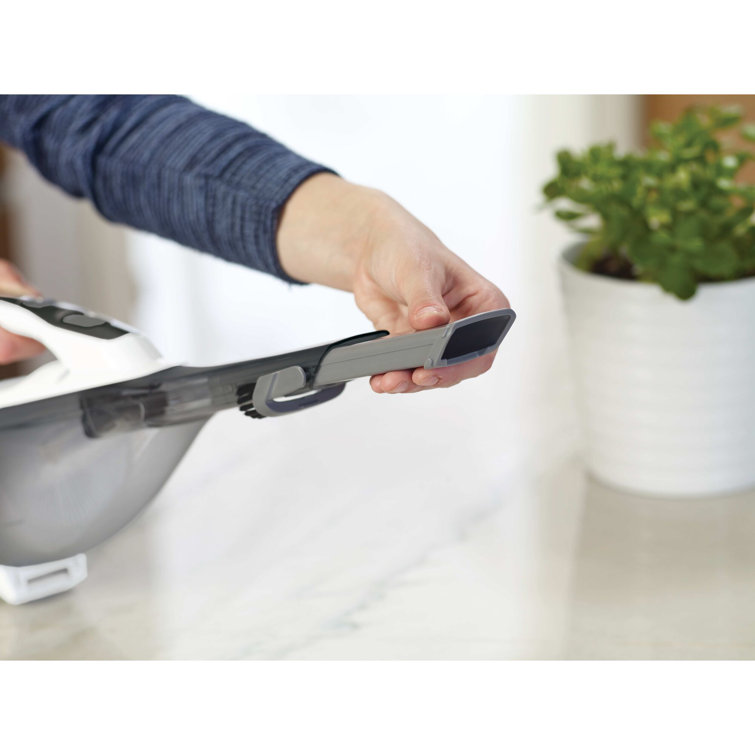 Powder White Cordless Handheld Vacuum with Foam Filter