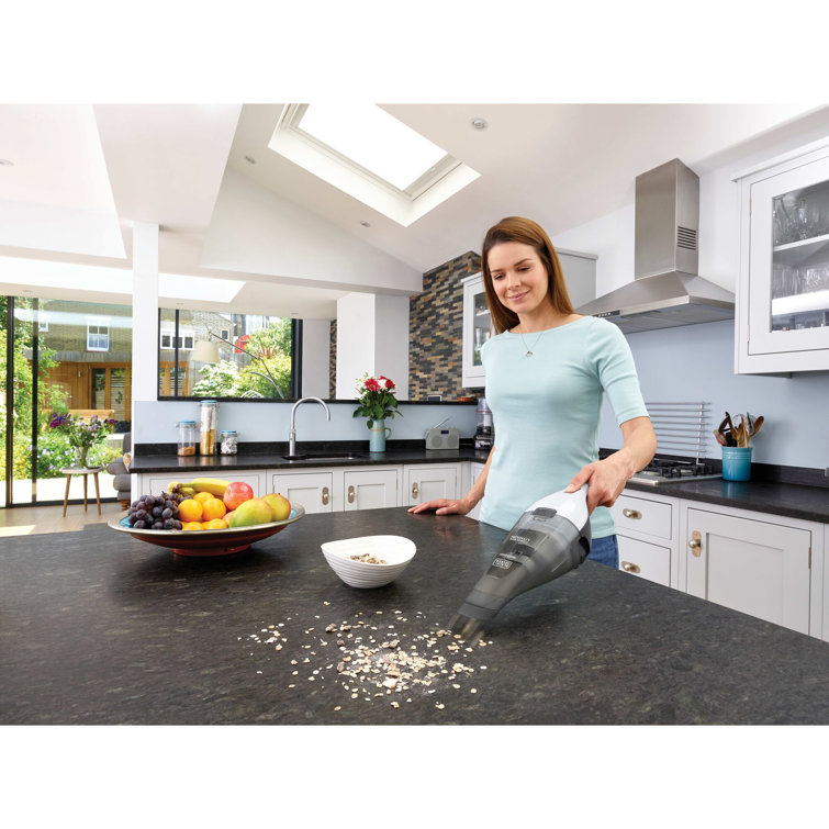 White Cordless Handheld Bagless Vacuum with Washable Filter