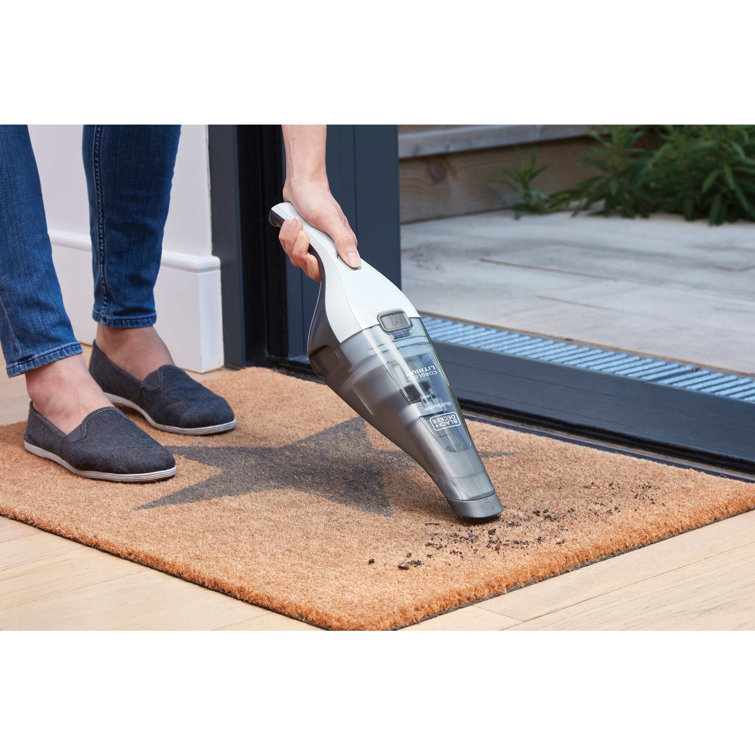 White Cordless Handheld Bagless Vacuum with Washable Filter
