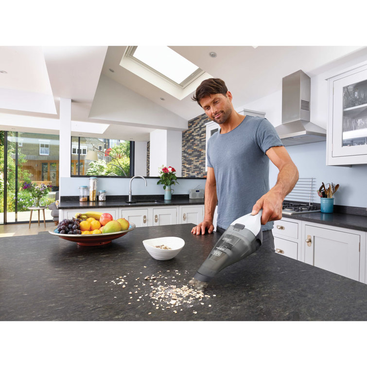 White Cordless Handheld Bagless Vacuum with Washable Filter
