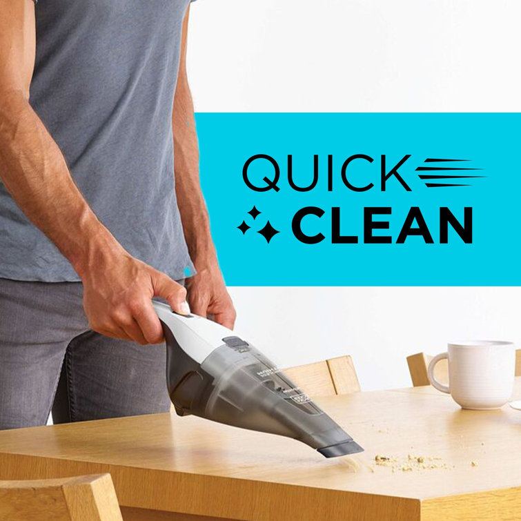 White Cordless Handheld Bagless Vacuum with Washable Filter