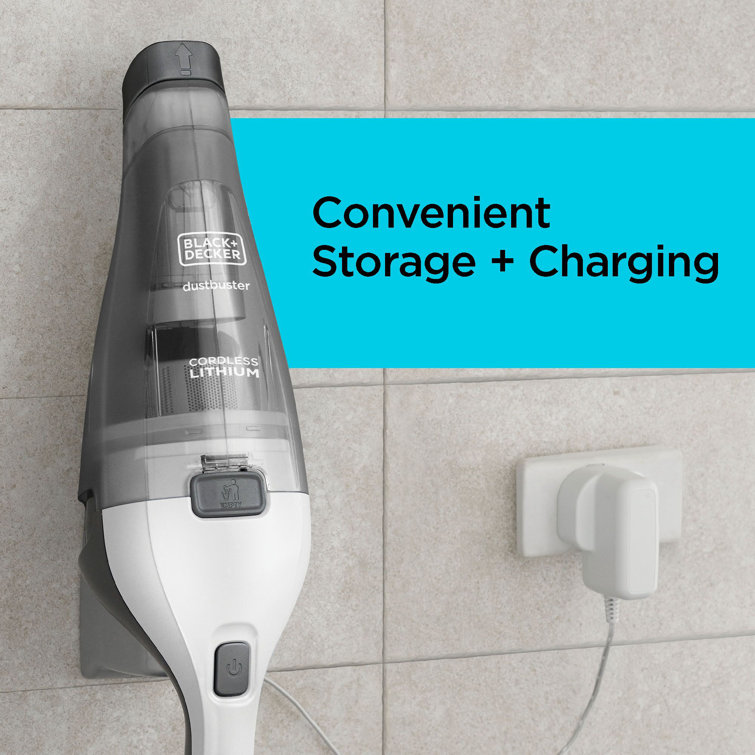 White Cordless Handheld Bagless Vacuum with Washable Filter