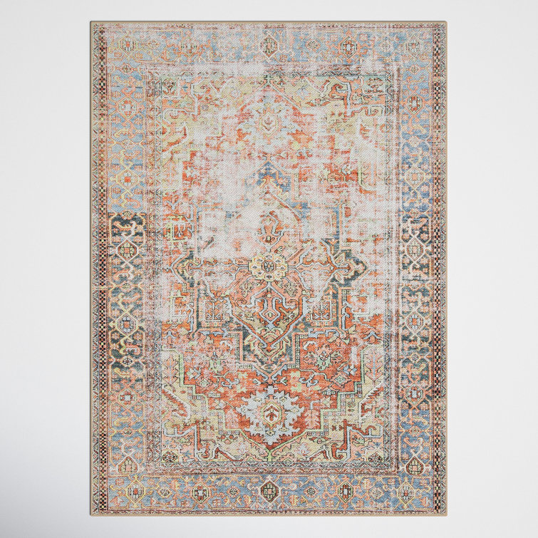 Terracotta Sky Traditional Trellis 7'6" x 9'6" Hand-knotted Area Rug