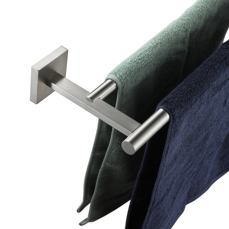 20'' Brushed Nickel Double Wall Mounted Towel Bar