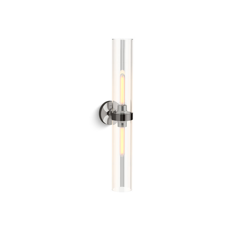Titanium Silver Modern Direct Wired Sconce