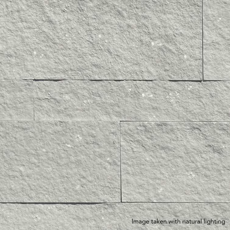 24" x 6" Crystal Warm White Stone Peel & Stick Tile