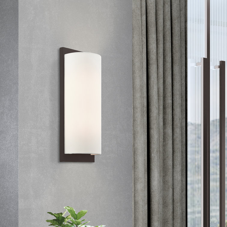 Bronze Steel Dimmable Rectangle Wall Sconce