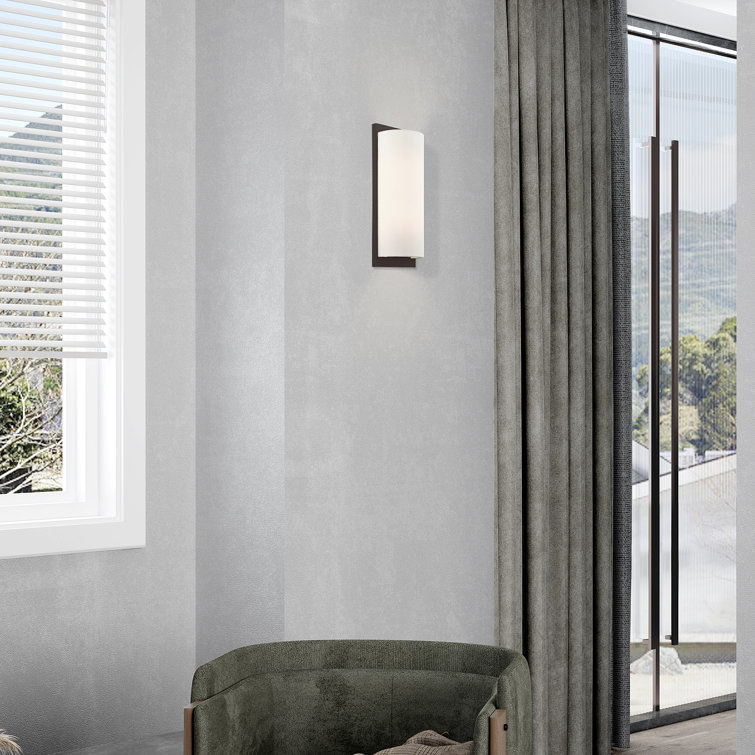 Bronze Steel Dimmable Rectangle Wall Sconce