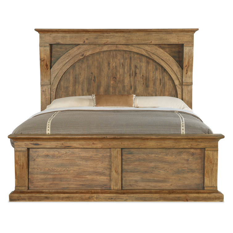 Big Sky Vintage Natural California King Upholstered Leather Bed
