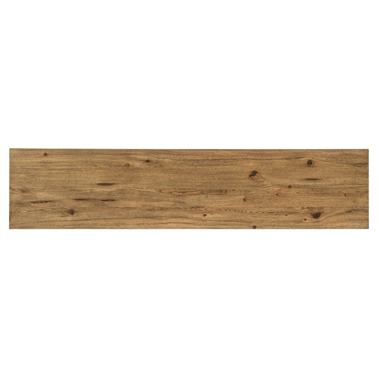 Natural and Gray 80'' Media Console with Drawers
