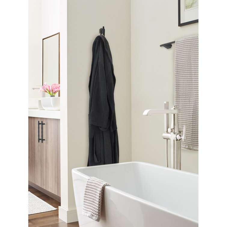 Matte Black Single Prong Zinc Wall Hook