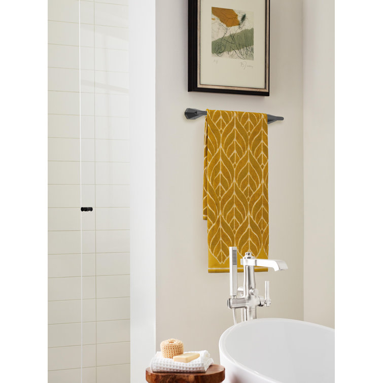 Matte Black 18-inch Wall Mounted Towel Bar