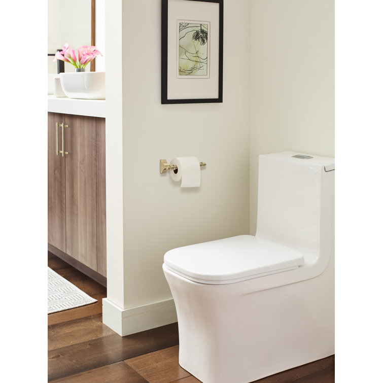 Golden Champagne Pivoting Double Post Toilet Paper Holder