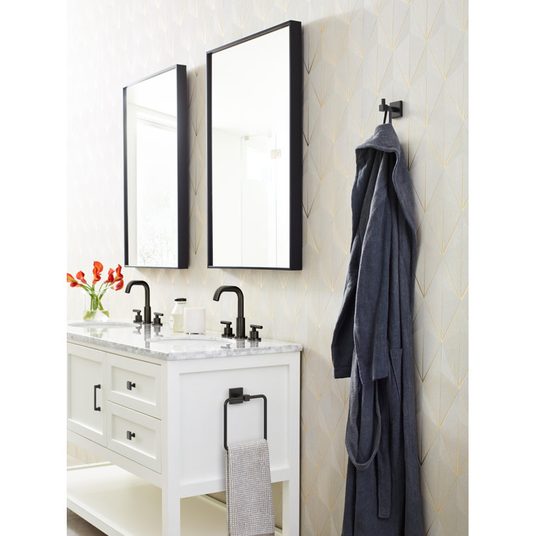 Matte Black 7-Inch Wall Mounted Towel Ring