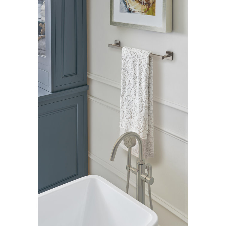 Brushed Nickel 18-Inch Wall Mounted Towel Bar