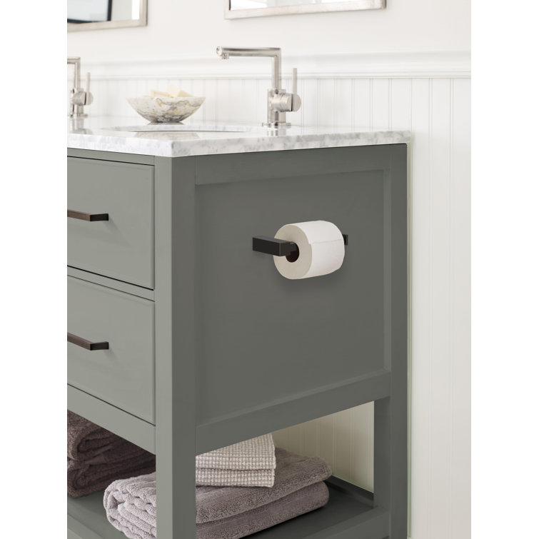 Oil Rubbed Bronze Modern Single Post Toilet Paper Holder