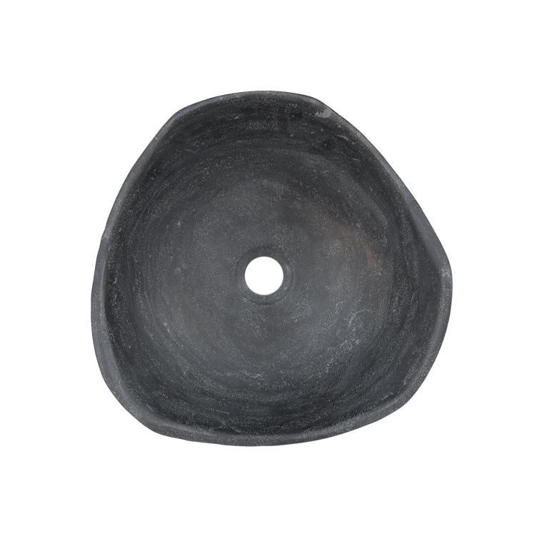 Eden 16'' Black Stone Freeform Vessel Sink