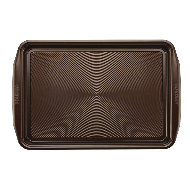 Chocolate Brown Nonstick Aluminum Cookie Sheet Set