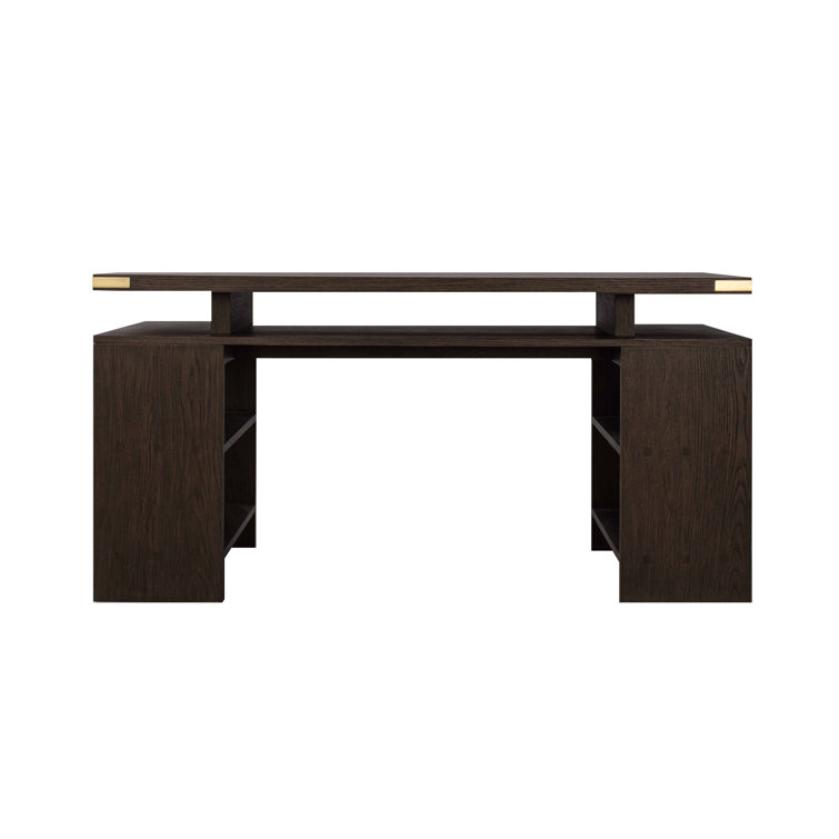 Jasmine Dark Brown Oak and MDF Writing Desk