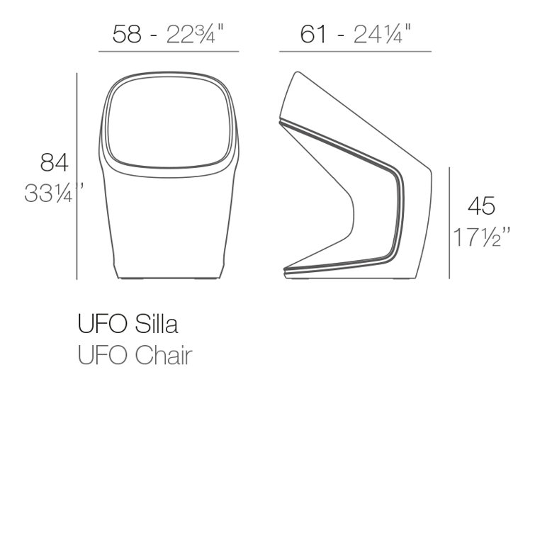 Sculptural Sci-Fi Inspired Steel Patio Dining Chair
