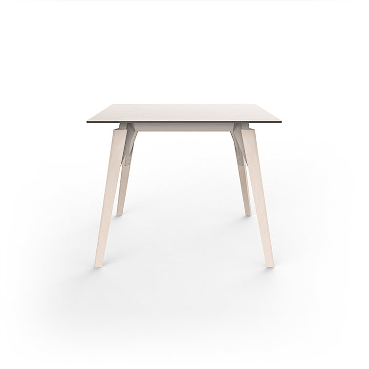 Faz Extendable Square Dining Table with Wood Finish Legs