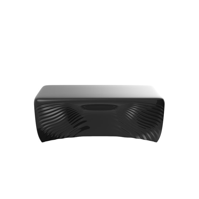 Biophilia Abstract Indoor/Outdoor Coffee Table in Black