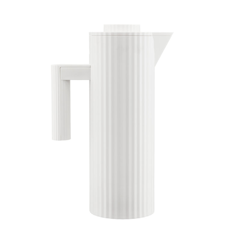 White Thermoplastic Resin Thermal Carafe with Double Wall Glass