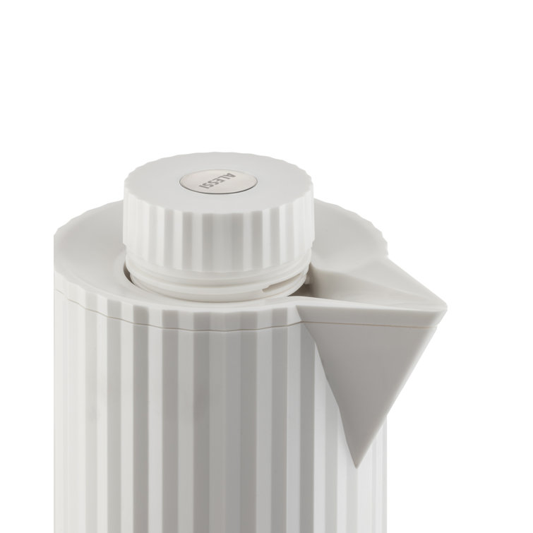 White Thermoplastic Resin Thermal Carafe with Double Wall Glass