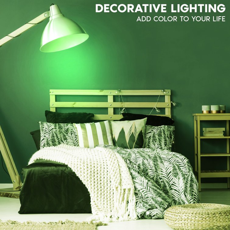 Green LED Edison Screw-in Decorative Light Bulbs