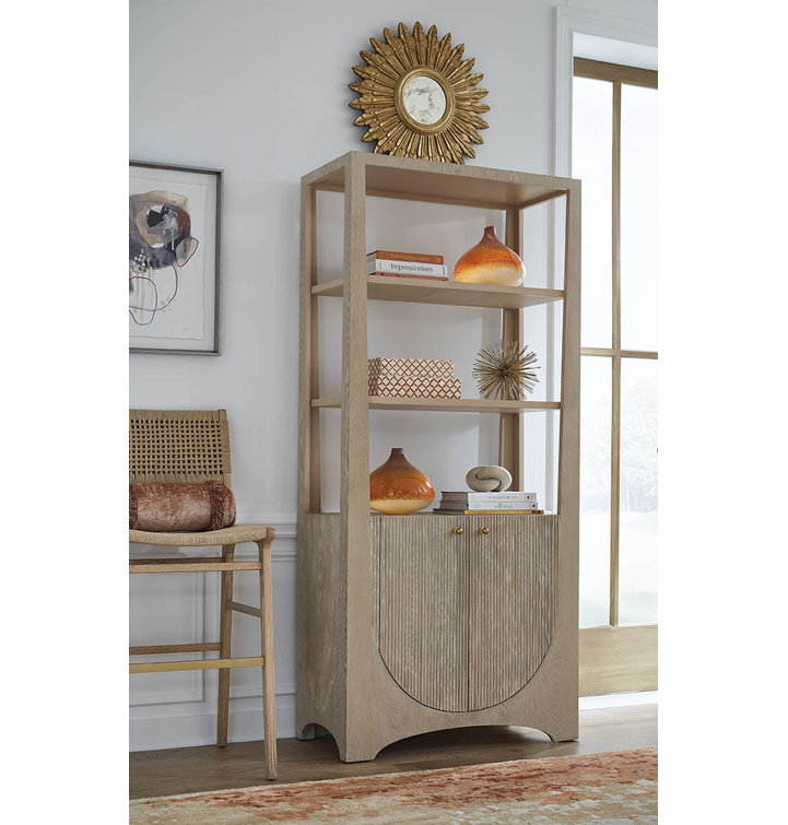 Matte White Lacquer Woven Back Counter Stool