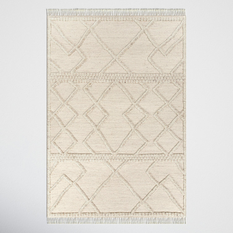 Leanna Hand-Knotted Wool Spot Gray Area Rug - 2' x 3'