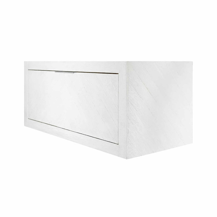 Blanc Oak 36" Wall-Mounted Single Bathroom Vanity