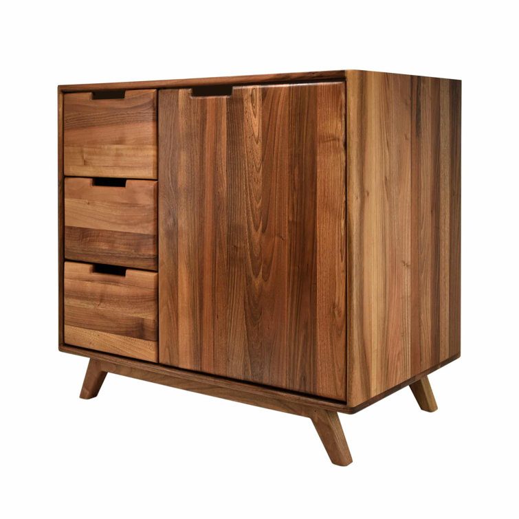 Topanga 36" Walnut Single Freestanding Vanity Base with Storage