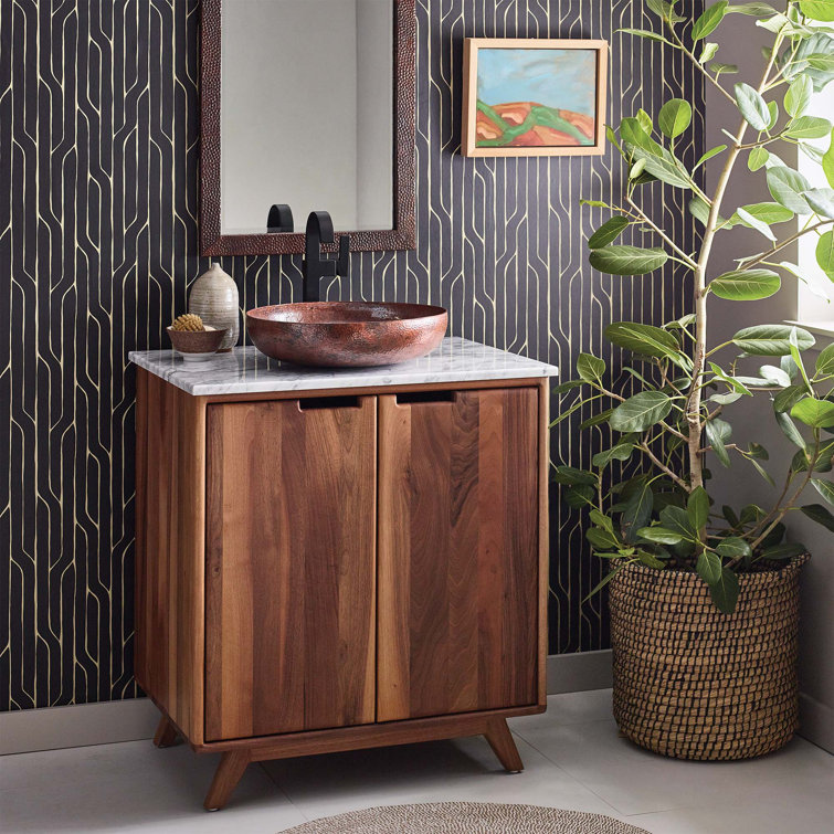 Topanga Eastern Walnut 30" Single Freestanding Vanity Base