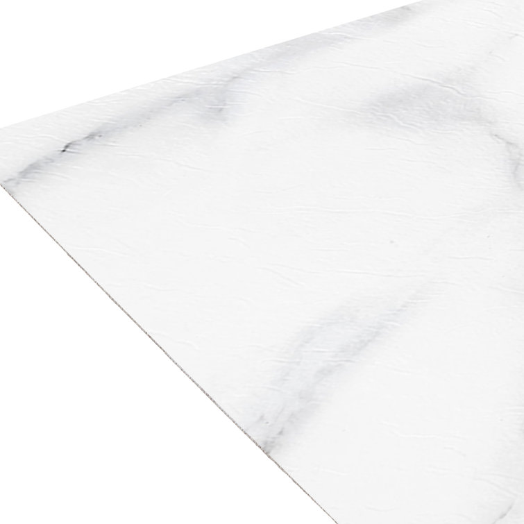Luxe White 12" x 24" Self-Adhesive Vinyl Floor Tiles